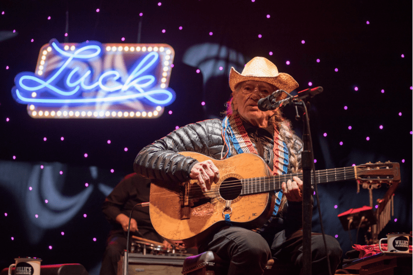 Singer-songwriter Willie Nelson performs onstage during "Willie Nelson At Home Live From Luck, TX" at Luck Ranch on March 20, 2022 in Spicewood, Texas.