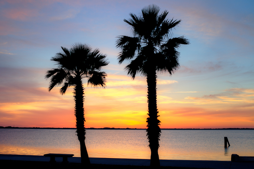 Sunset on Cocoa Beach Florida