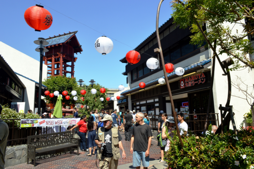 Japanese Village Plaza during the 74th Nisei Week Festival (2014) - Little Tokyo, Los Angeles, California.
