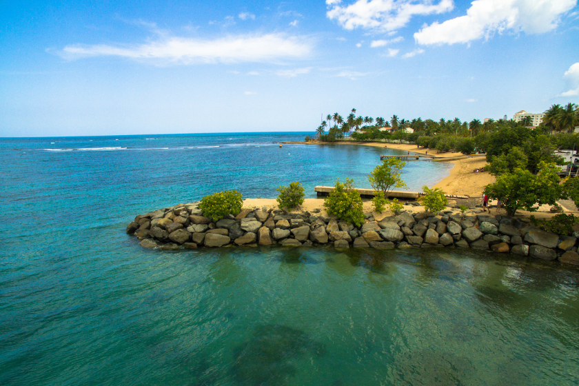 Dorado beach in the island of Puerto Rico.