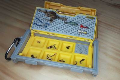 ge roller type fly tackle box Gonex Waterproof Boxes A large latch allows for one Predator Fly Fishing Tackle Box