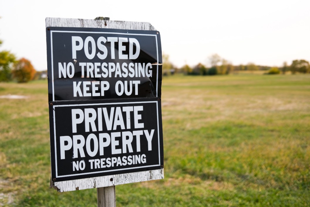 Rules for Posting No Trespassing Signs