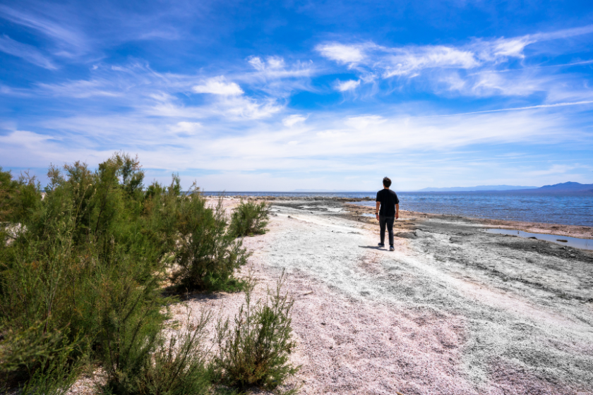 Alone in Slab City Salton Sea