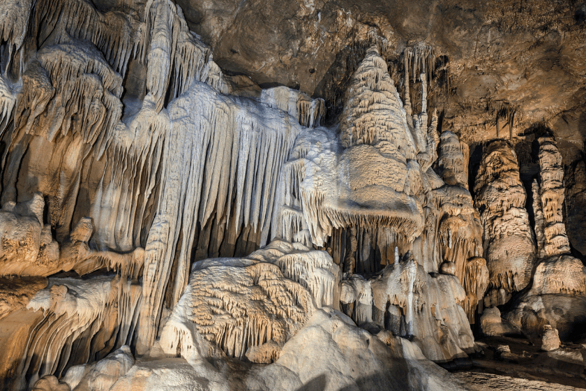 Formations in the "Cave Without a Name," located near Boerne in Kendall County, Texas