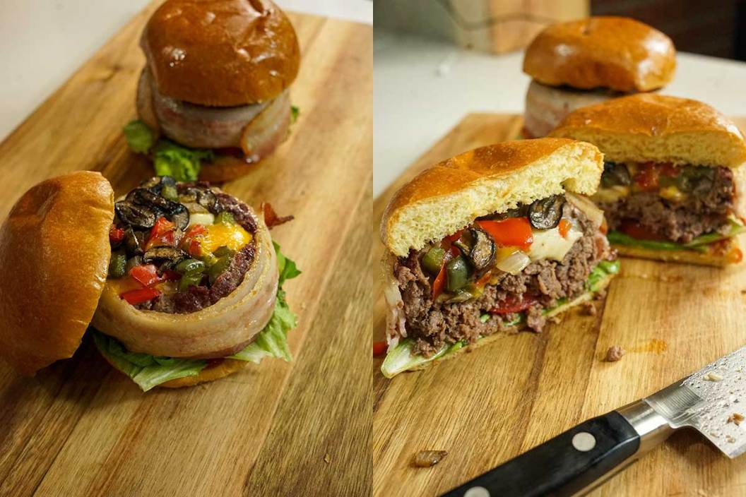 Beer Can Venison Burger
