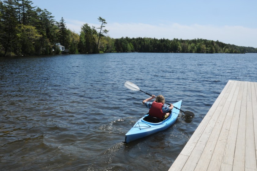 Kayaking in Acadia's Long Lake