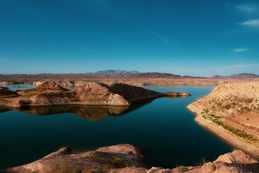 This is a photo of Lake Mead near Las Vegas. 