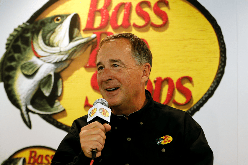 Bass Pro Shops founder Johnny Morris speaks during a press conference