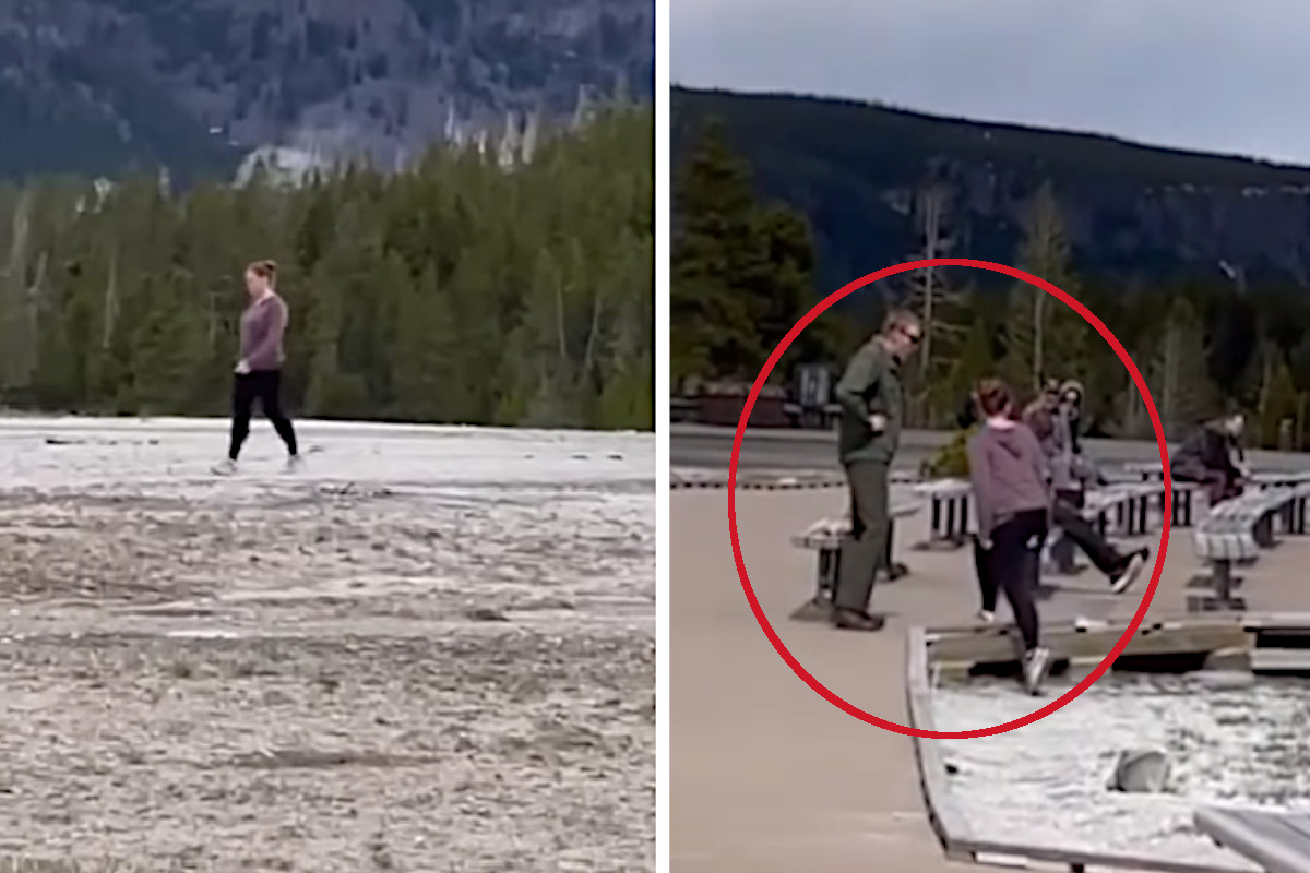 Tourist Walks on Old Faithful