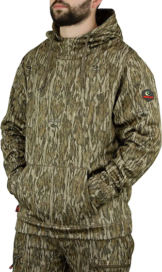 Mossy Oak Men's Standard Camo Hunting Hoodie Performance Fleece