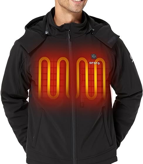 Person wearing ORORO Heated Jacket