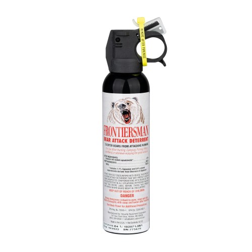 SABRE Frontiersman 9.2 Ounce Bear Spray Deterrent, 35-Foot Range
