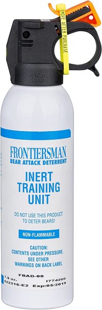 SABRE Frontiersman Practice Spray, 7.9 oz Inert Canister, Practice Before You Go, Realistic Canister Increases Familiarity and Confidence in Use