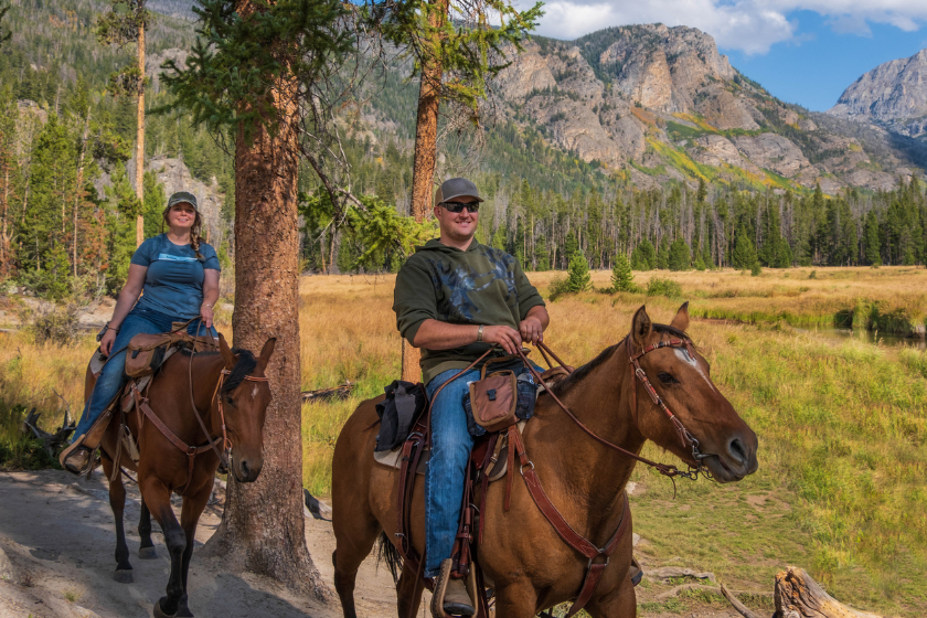 horse camping trip