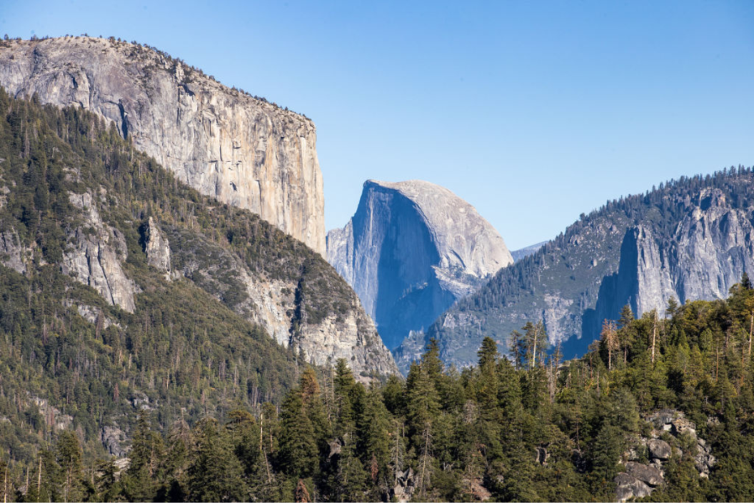 Half Dome view in Yosemite National Park