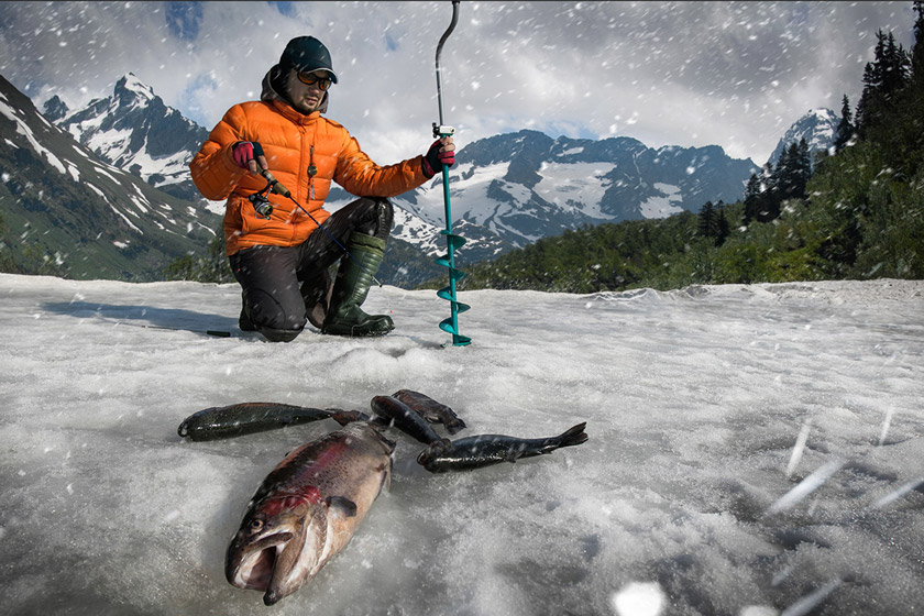 ice fishing