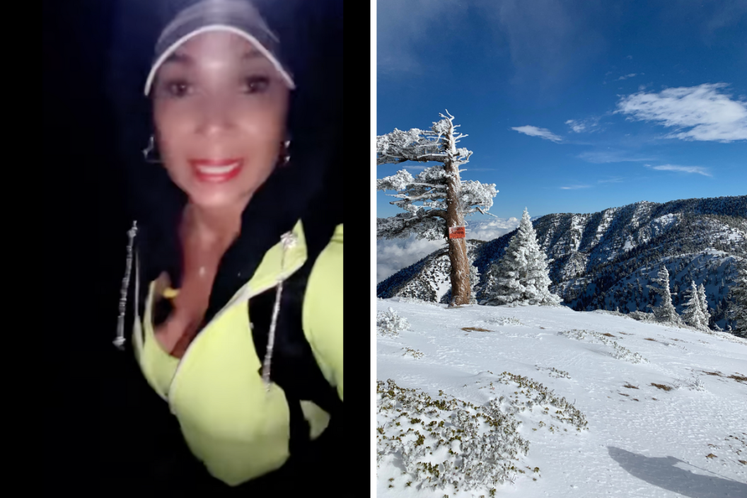 Crystal Gonzalez hiking/ Mount Baldy