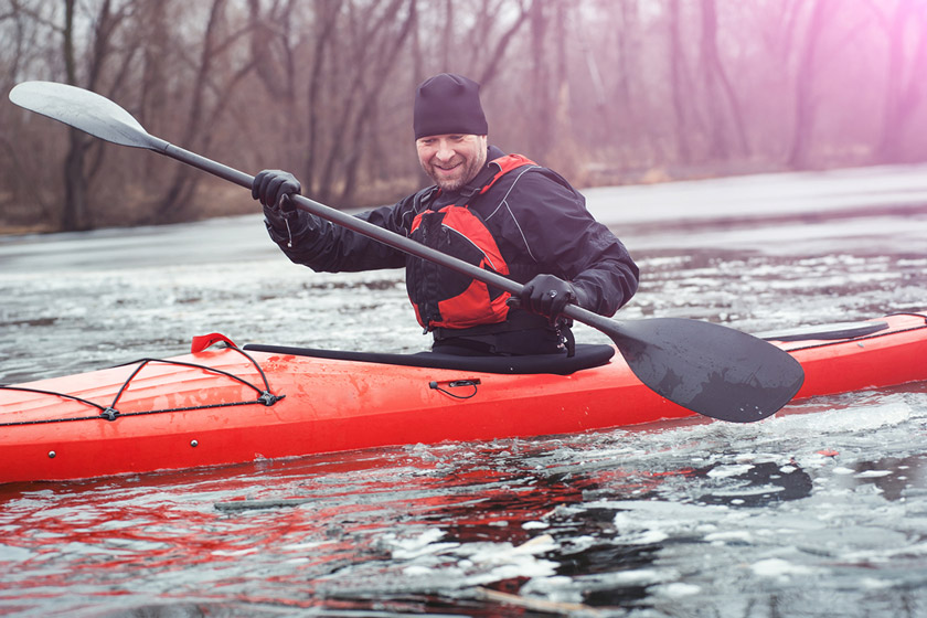 cold-weather kayaking