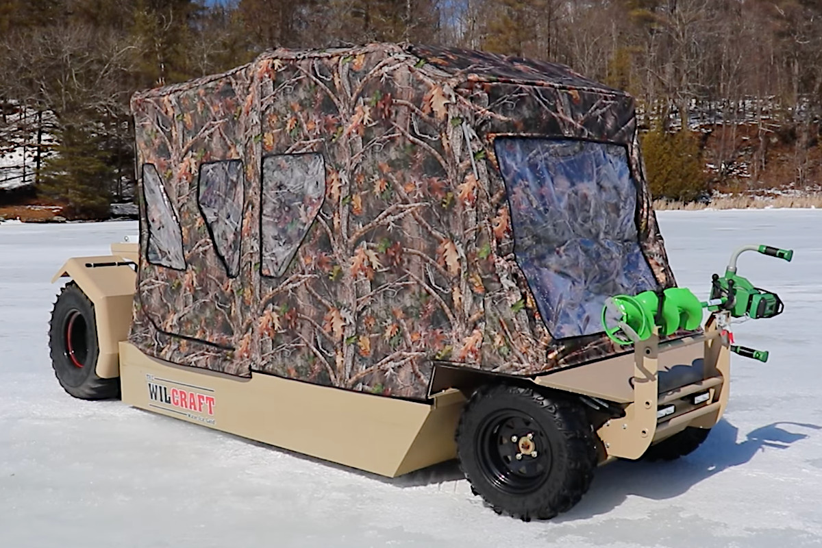 Wilcraft Designed to Be a Mobile Ice Fishing Shelter
