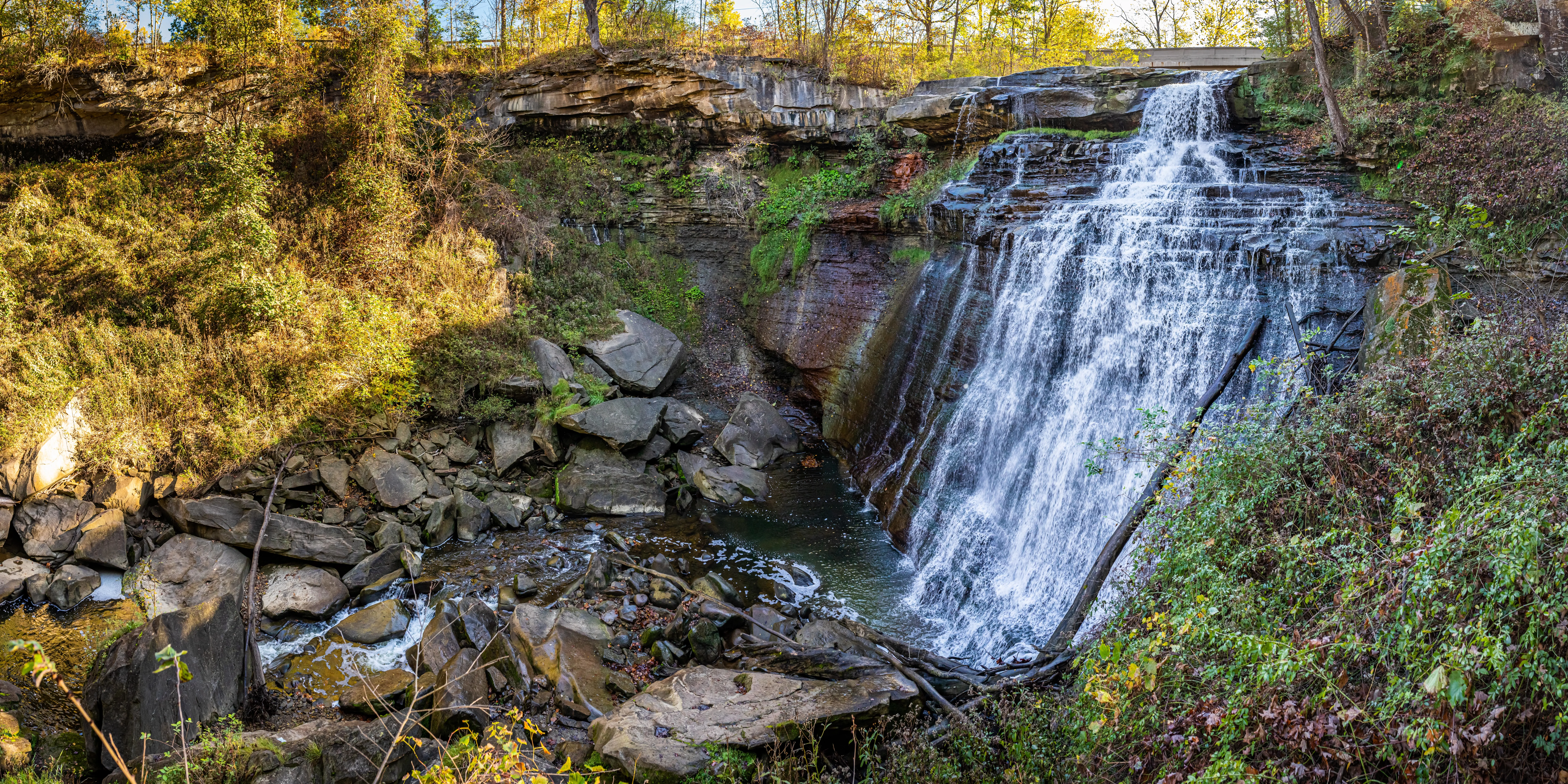The Brandywine Falls at Cuyahoga Valley National Park between Cleveland and Akron, Ohio, via Getty Images