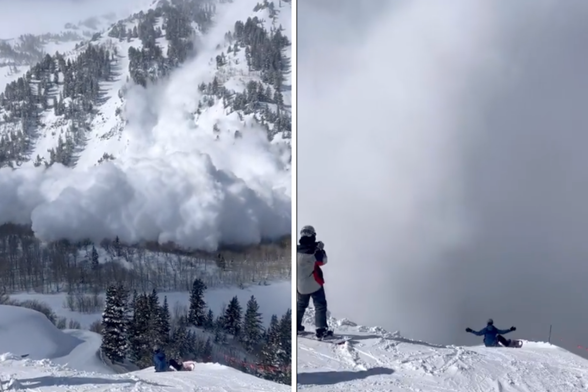 avalanche snow cloud video