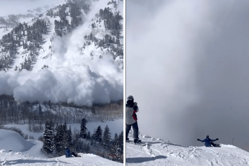 avalanche snow cloud video