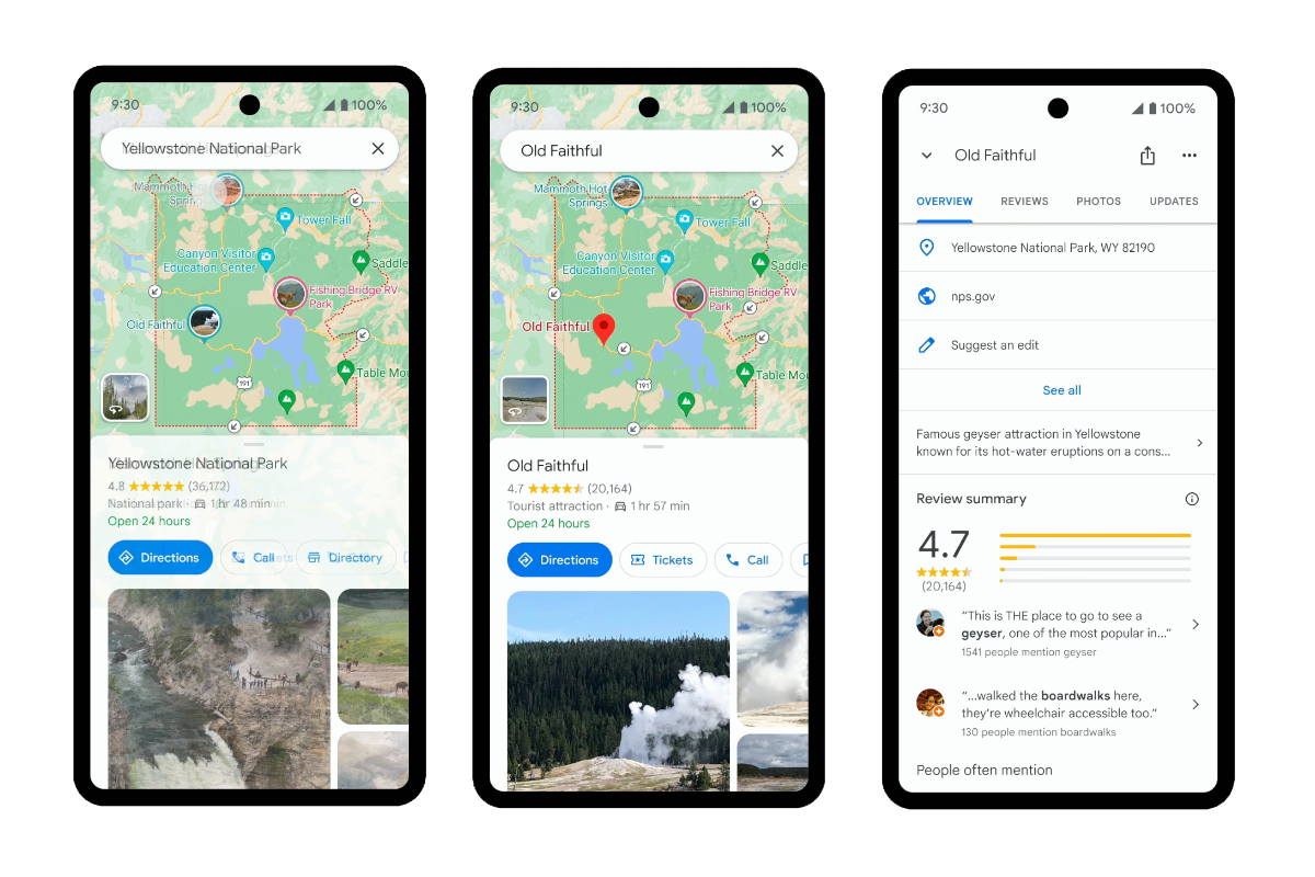 Google Updates Maps To Make Exploring National Parks Easier Google Maps National Park Updates1 
