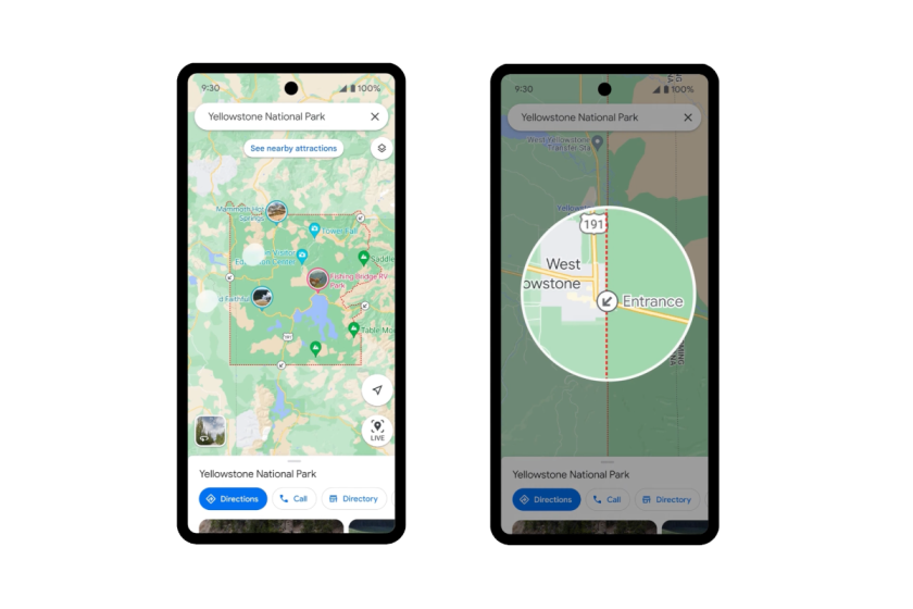 New google maps national park and trails updates