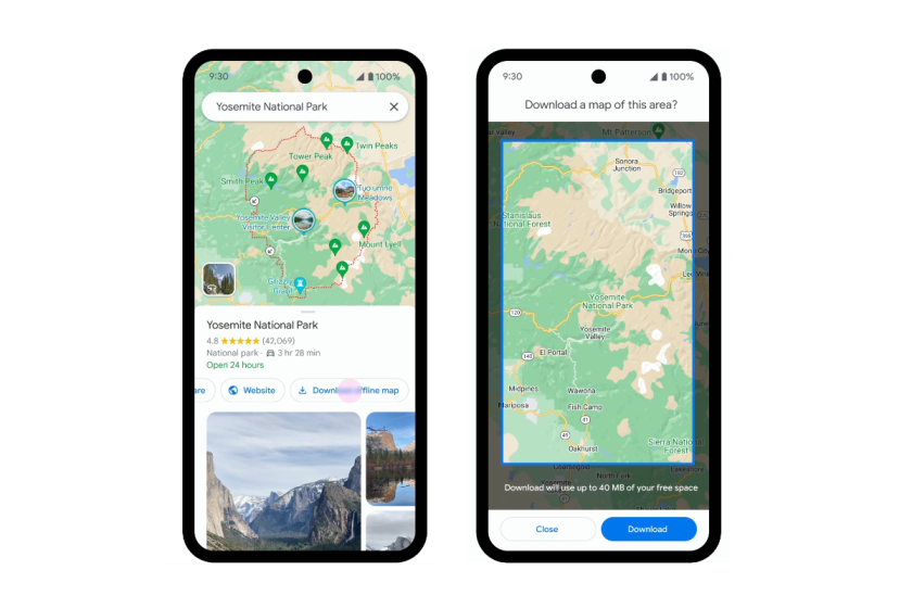 New google maps national park and trails updates