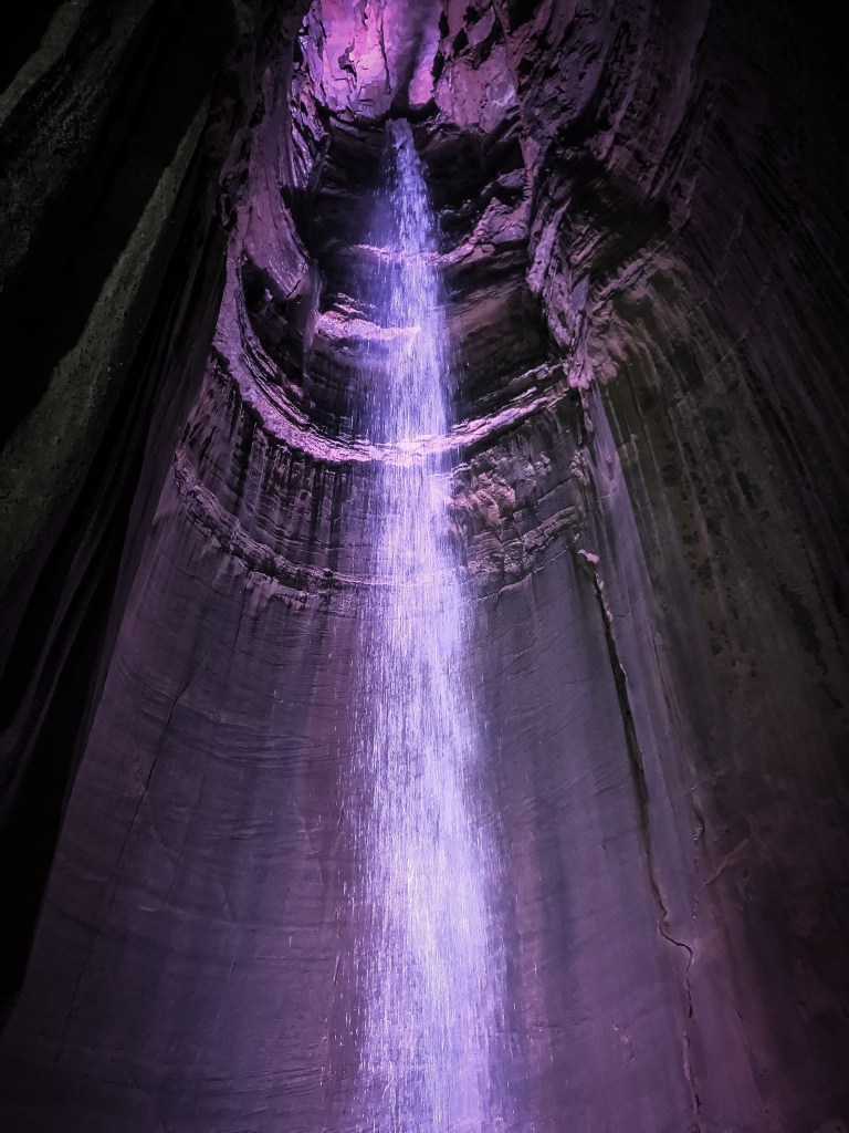 Ruby Falls - Illuminated View