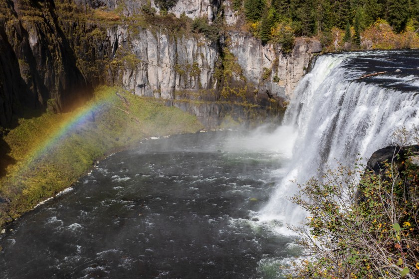 Mesa Falls on Henry's Fork River in Idaho.