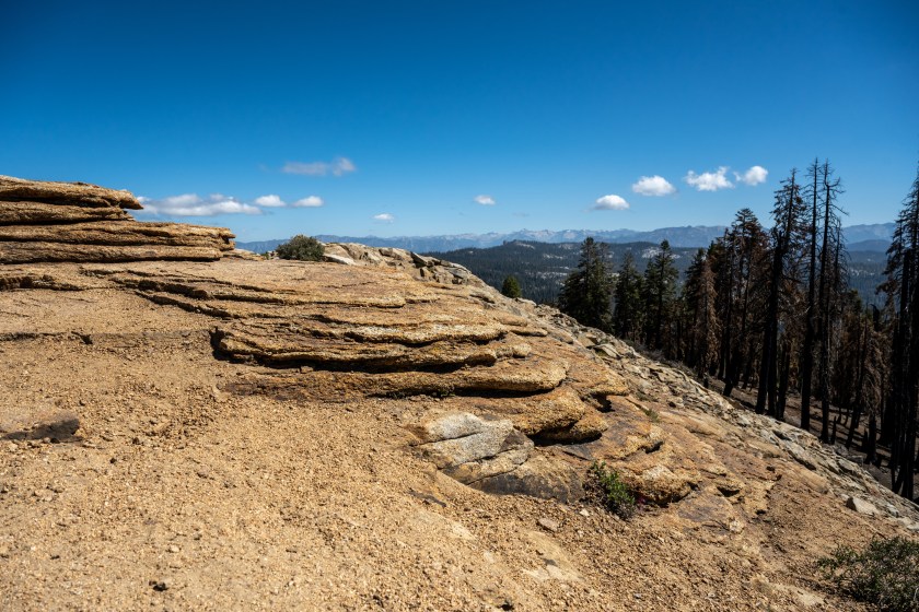 Summit of Big Baldy Overlook in Kings Canyon National Park in summer 