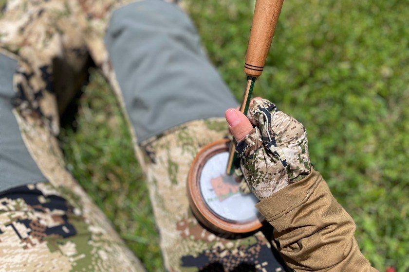 Person using the Sitka Equinox Guard Line