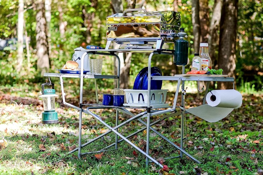 Camco Olympian Deluxe Portable Grill Table