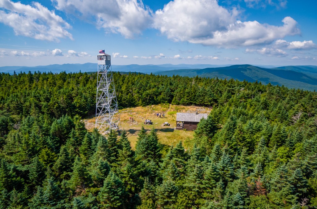 USA National Park Scenic view of Fire Tower hiking destination