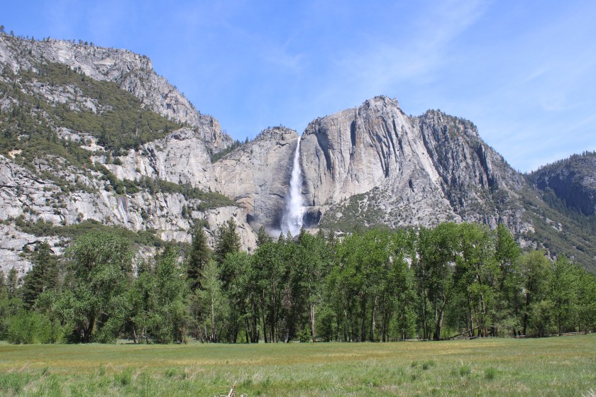 The mountain landscape at Yosemite National Park