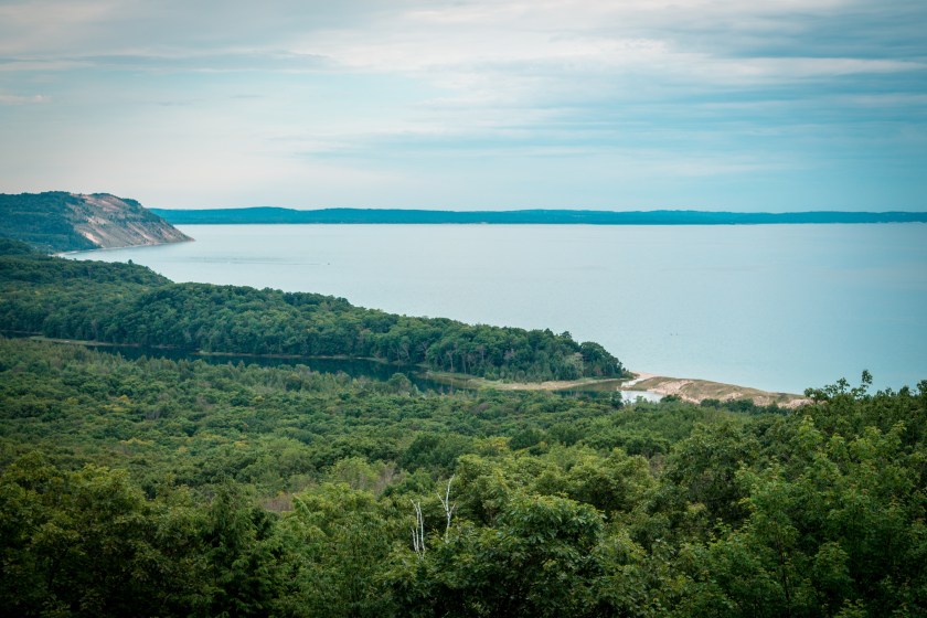 Landscape of the Manitou Islands from Sleeping Bear Dunes National Lakeshore 