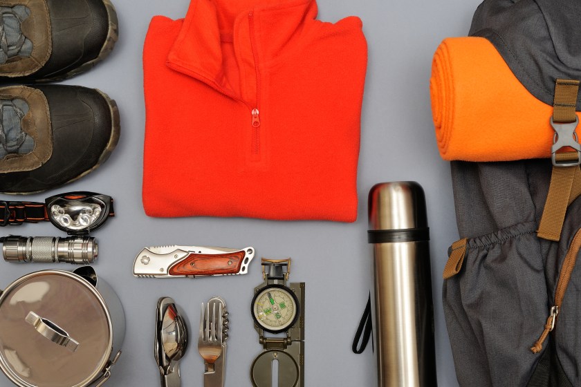 hiking clothing and gear