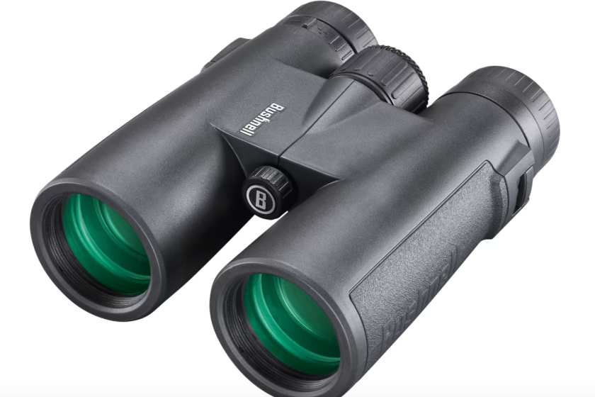 Black Bushnell All-Purpose Binoculars with green lenses 