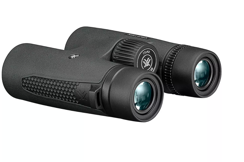 A pair of black Vortex Triumph HD 10x42 Binoculars