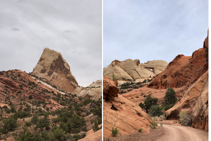 Waterpocket fold and Muley Twist in Capitol Reef National Park