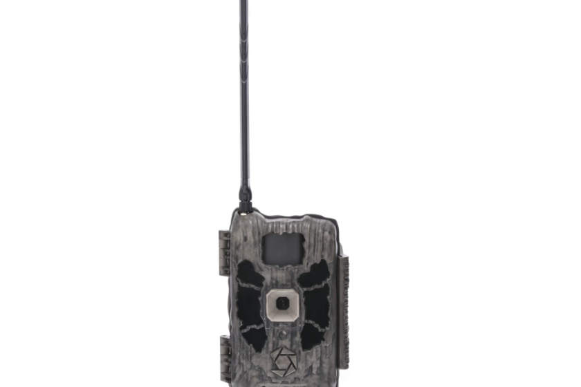A gray field camera with a gray antenna sticking out of it