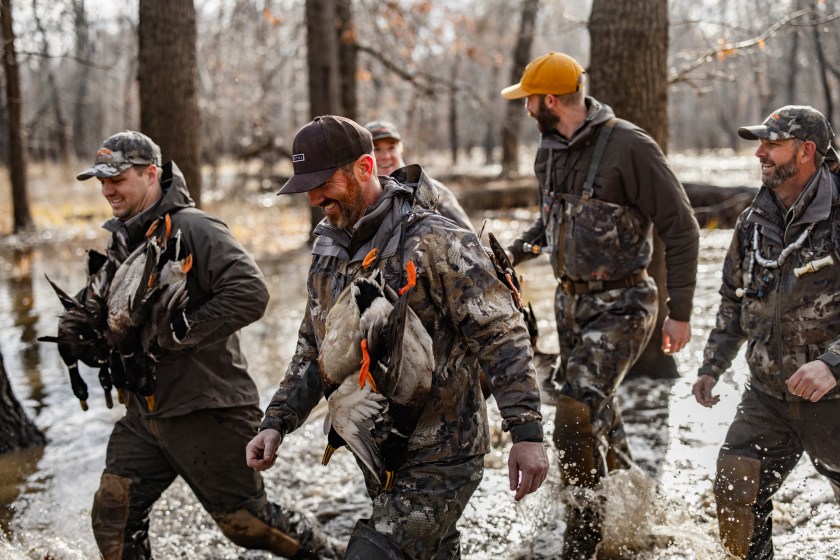 Group of hunters Duck Hunting