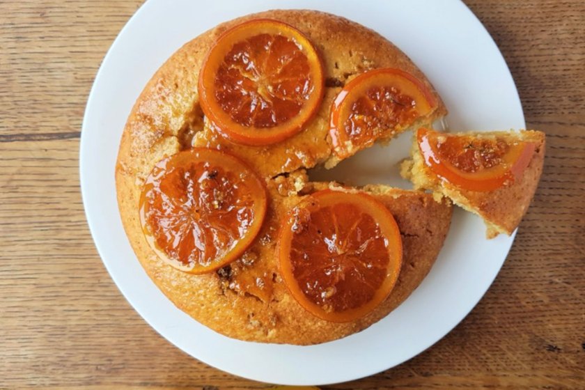Glazed Orange and Elderflower Cake