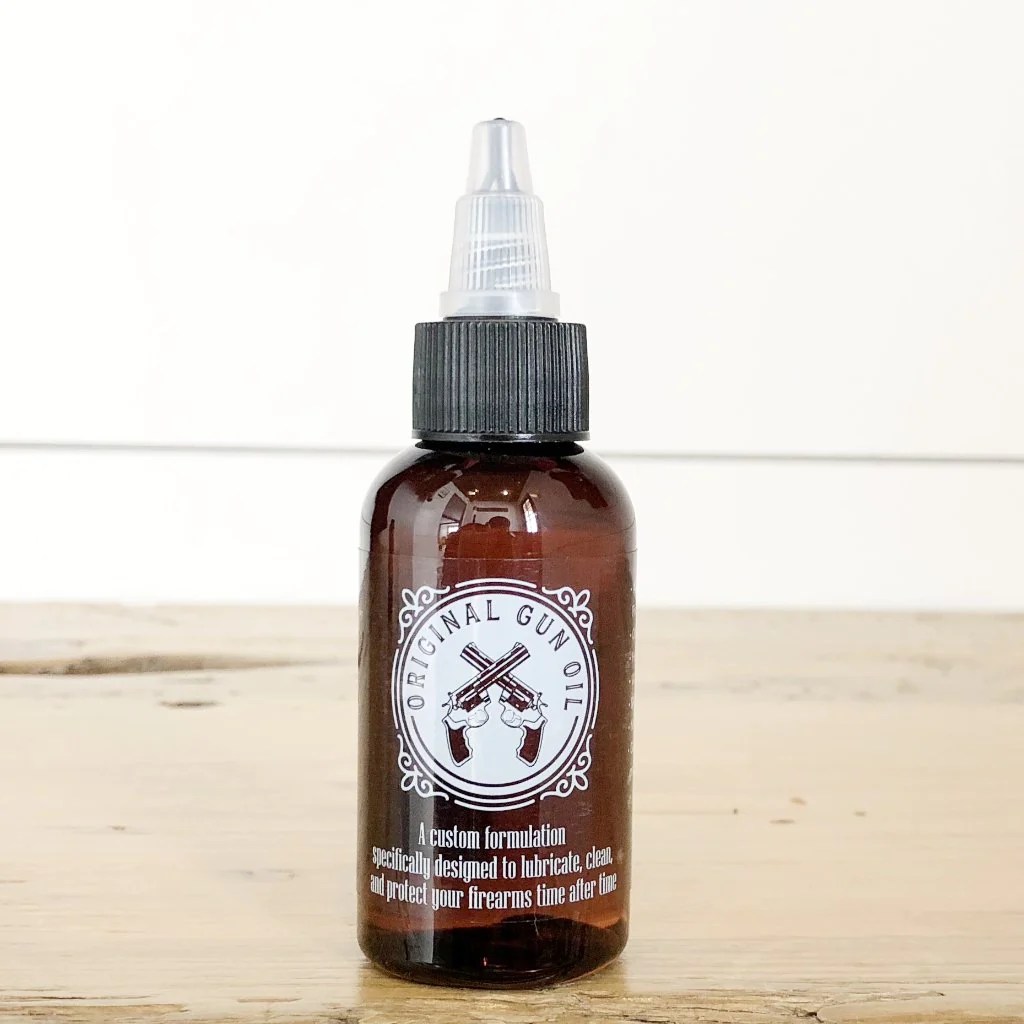 A bottle of gun oil 