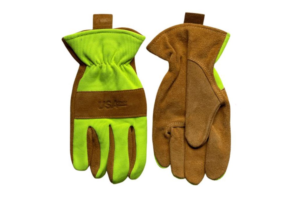 LogOX Hi-Vis Premium Leather Work Gloves