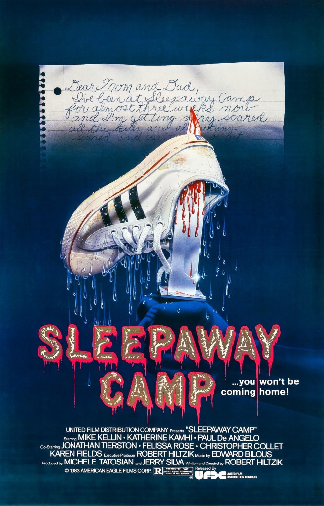The movie poster for "Sleepaway Camp"