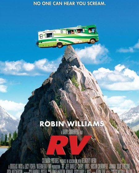 A movie poster for the film "RV"