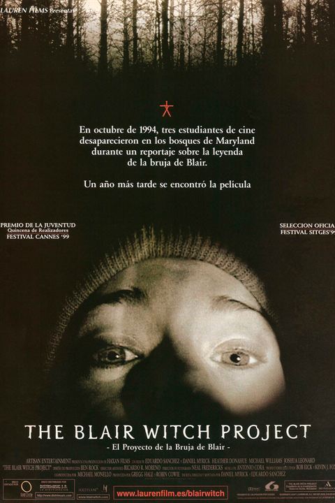 The movie poster for "The Blair Witch Project"