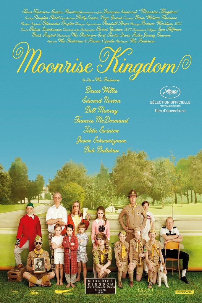 A film poster for the movie "Moonrise Kingdom"